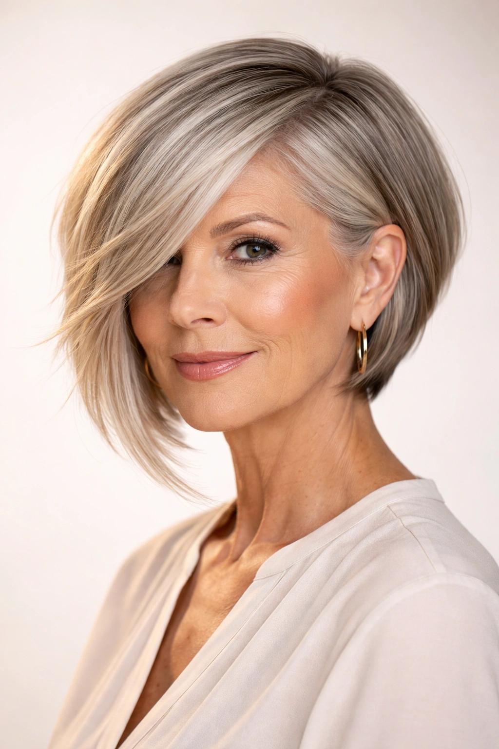Asymmetrischer Bob mit Pony modern