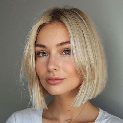 Blonder kurzer Bob elegant