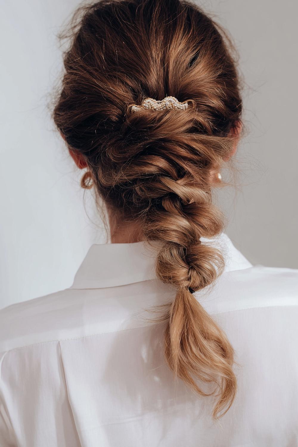 21. Haartrends 2026: Claw-Clip Twist mit eleganter Drehung und sichtbarer Haarspitze