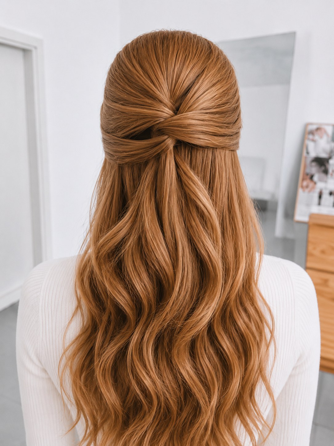 Halboffene Frisur Mit Twist - Locken In 7 Schritten Stylen
