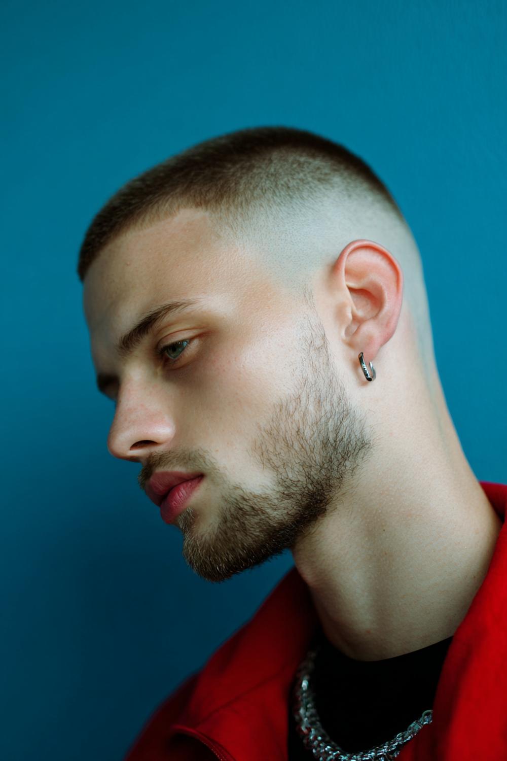 3. Herren Frisuren 2026: Modern Buzz Cut mit Schatten-Fade