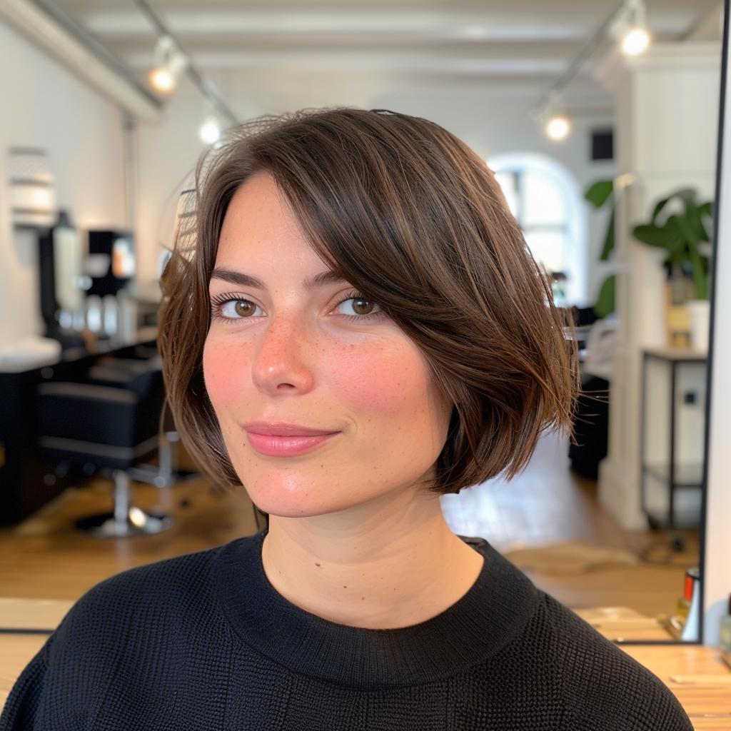 Natürlicher kurzer Bob