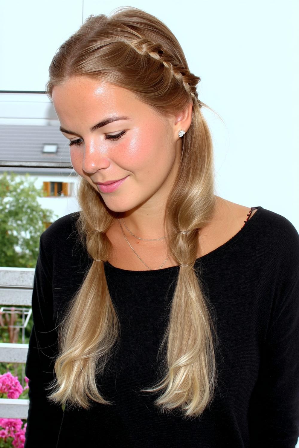 Blonde Offenheit