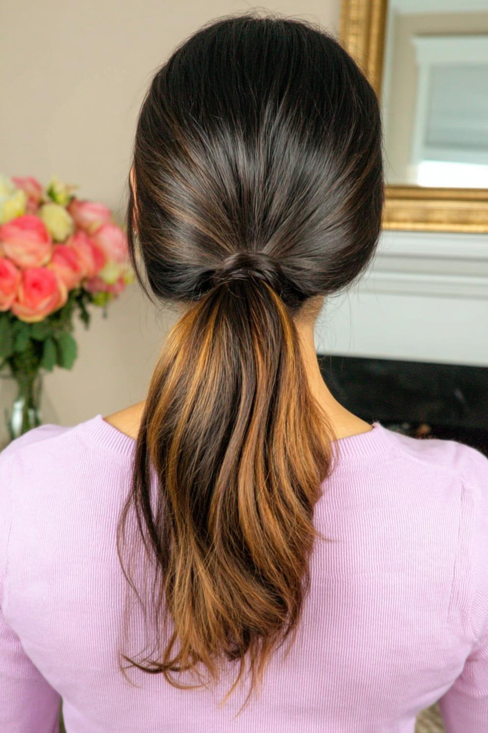 Half-Up mit Pony