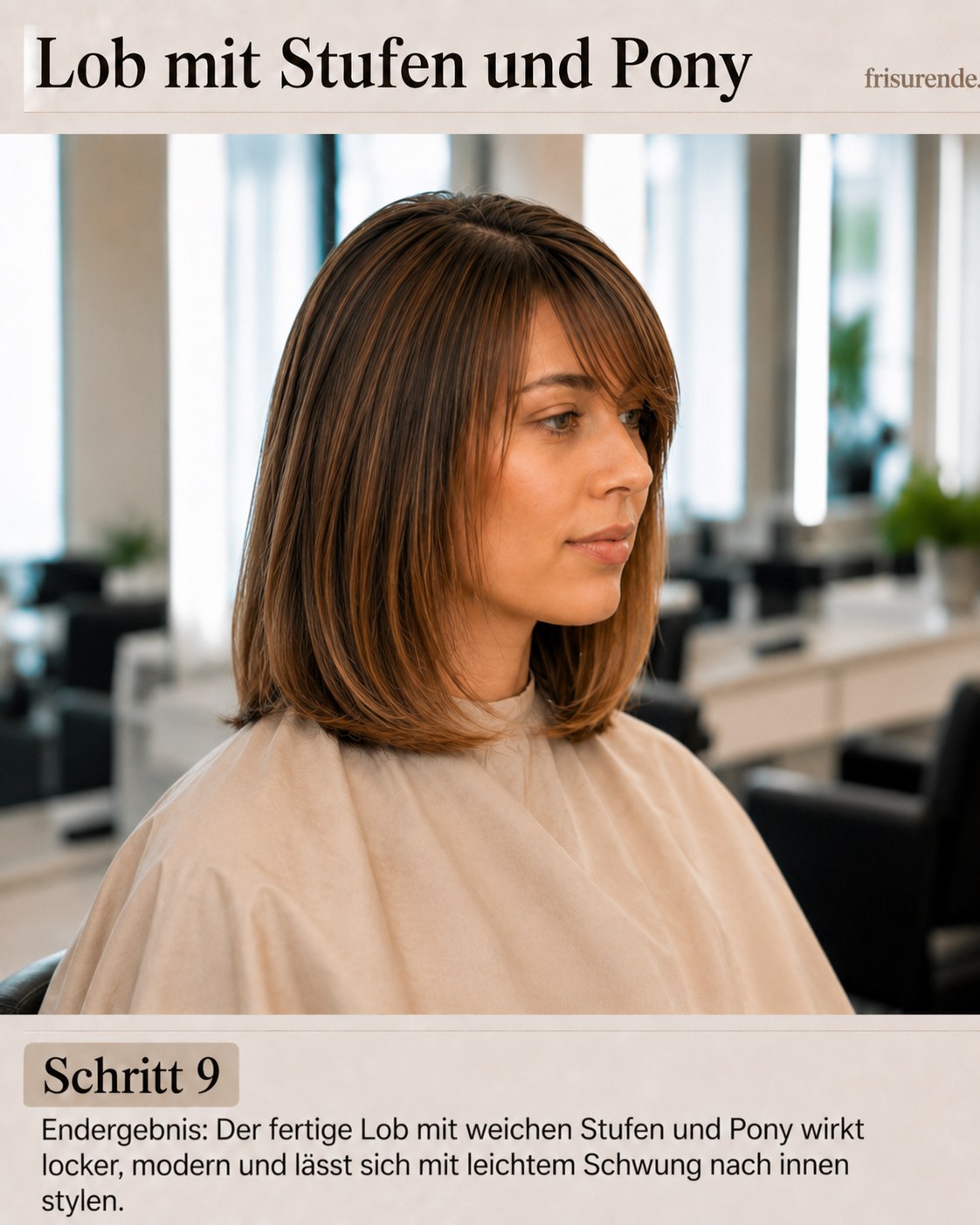 Lob Mit Stufen Und Pony - So Entsteht Der Schnitt Im Salon