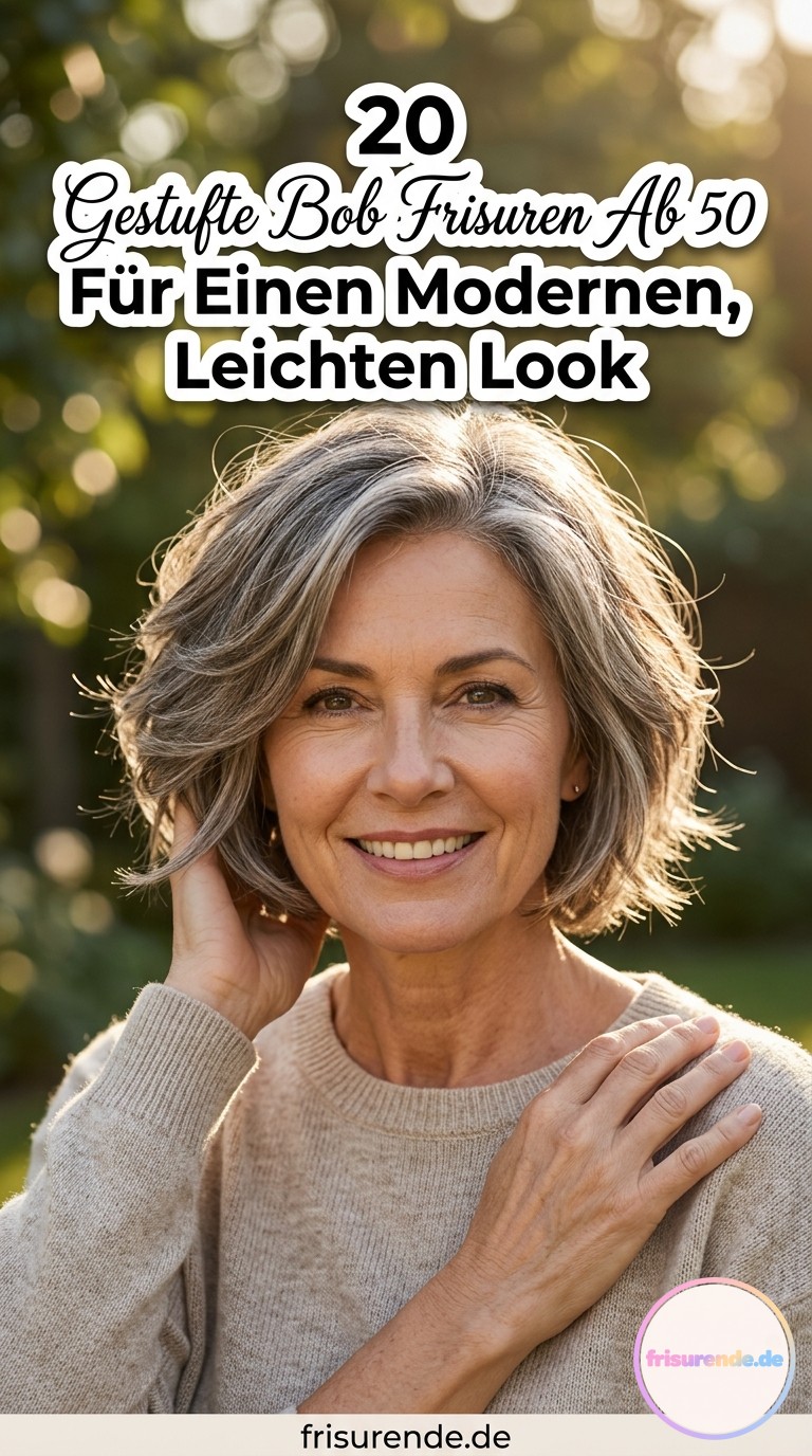 20 Gestufte Bob Frisuren Ab 50 Für Einen Modernen, Leichten Look