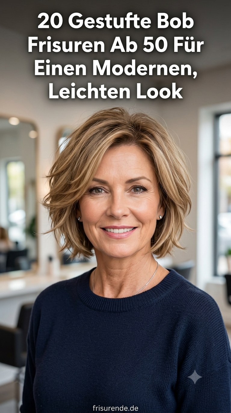20 Gestufte Bob Frisuren Ab 50 Für Einen Modernen, Leichten Look