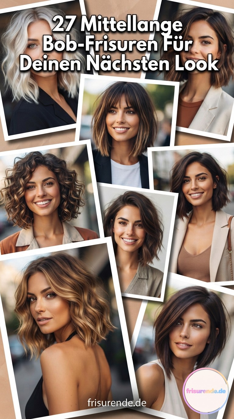 27 Mittellange Bob-Frisuren Für Deinen Nächsten Look