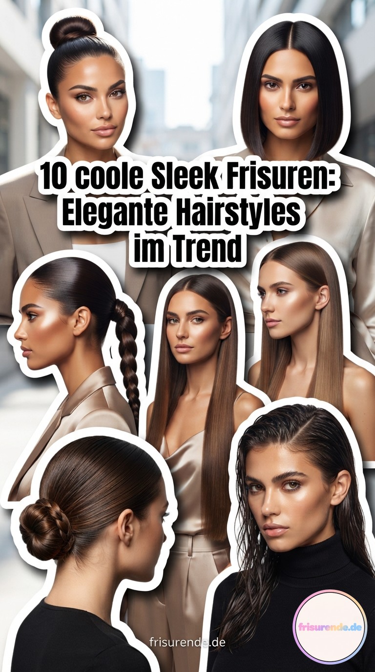 10 coole Sleek Frisuren: Elegante Hairstyles im Trend