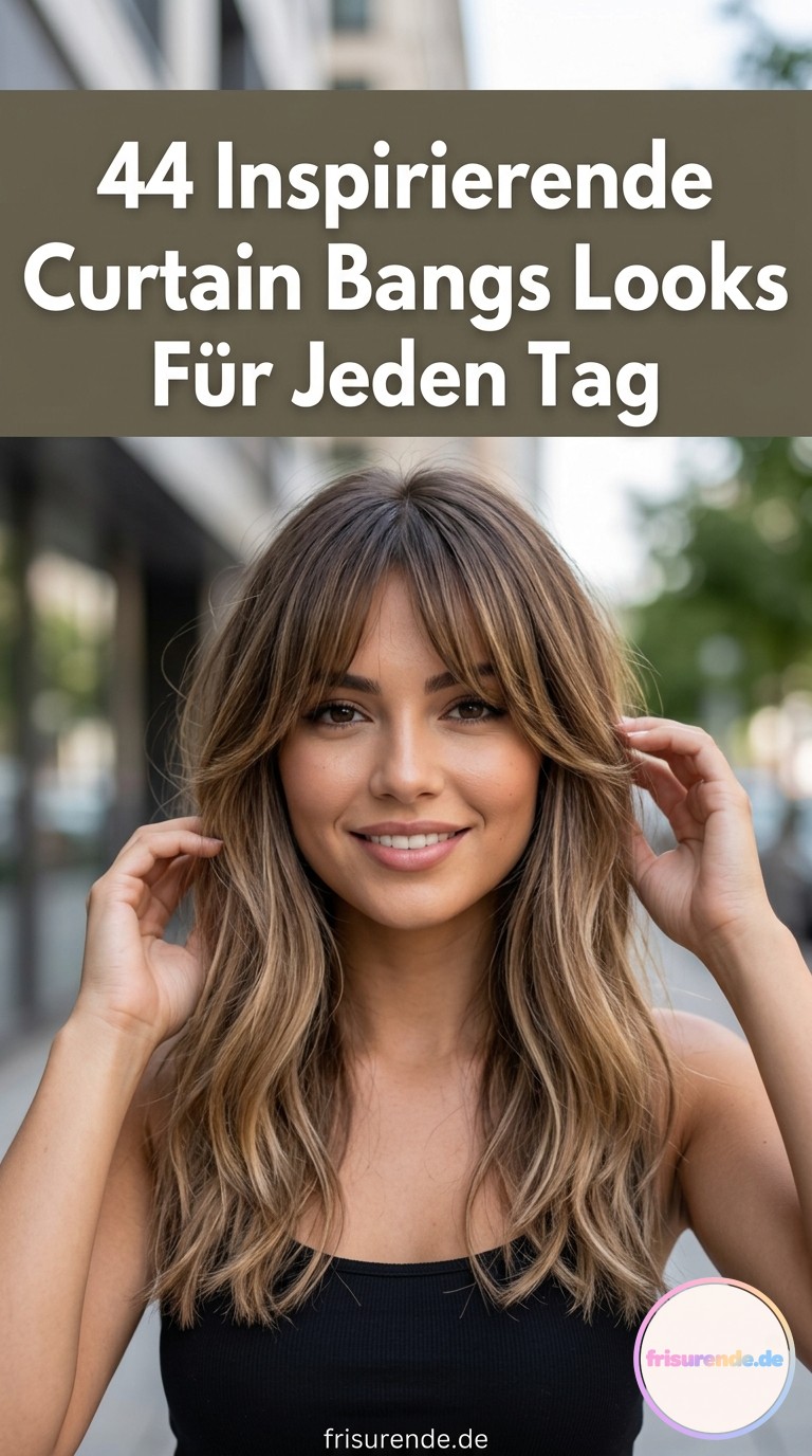 44 Inspirierende Curtain Bangs Looks Für Jeden Tag