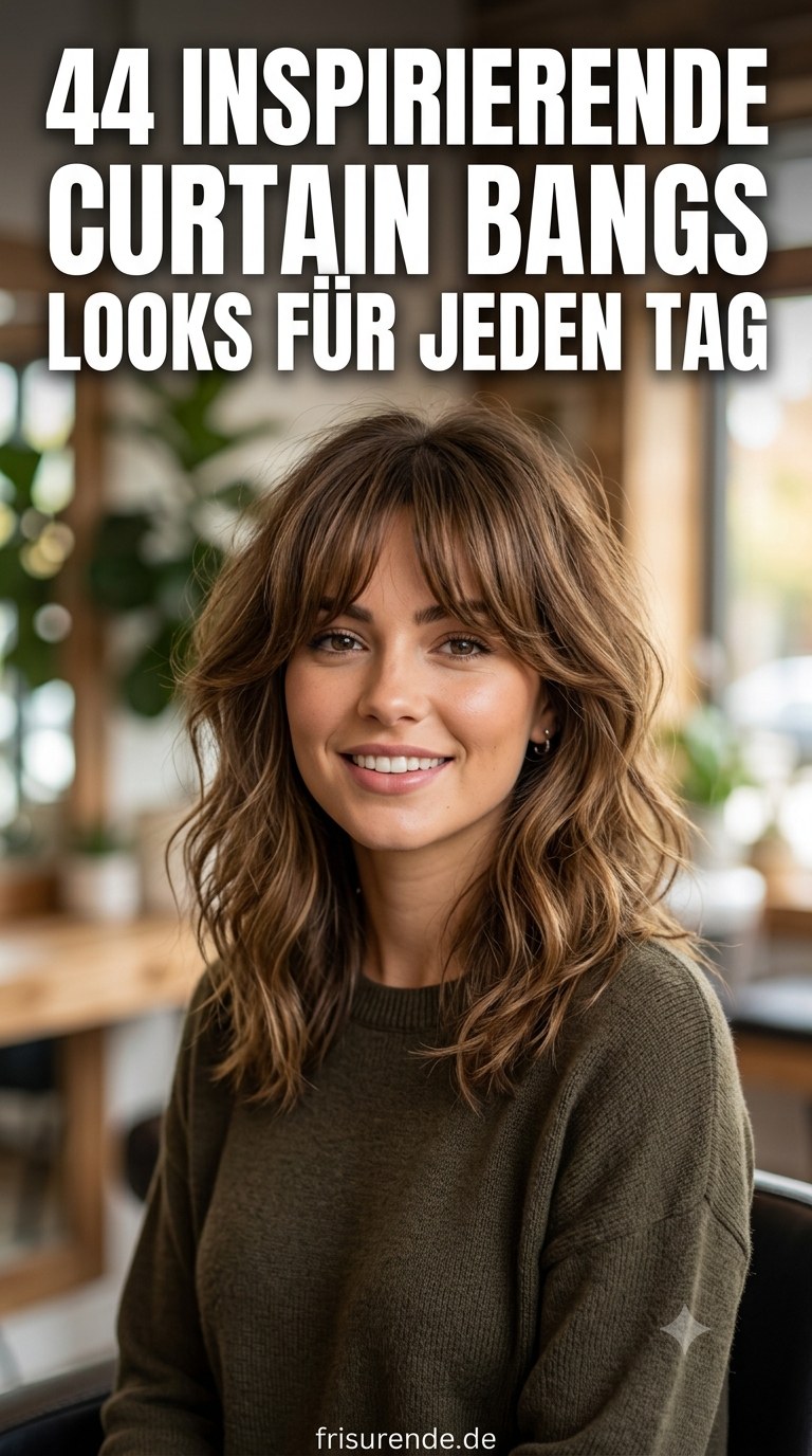 44 Inspirierende Curtain Bangs Looks Für Jeden Tag
