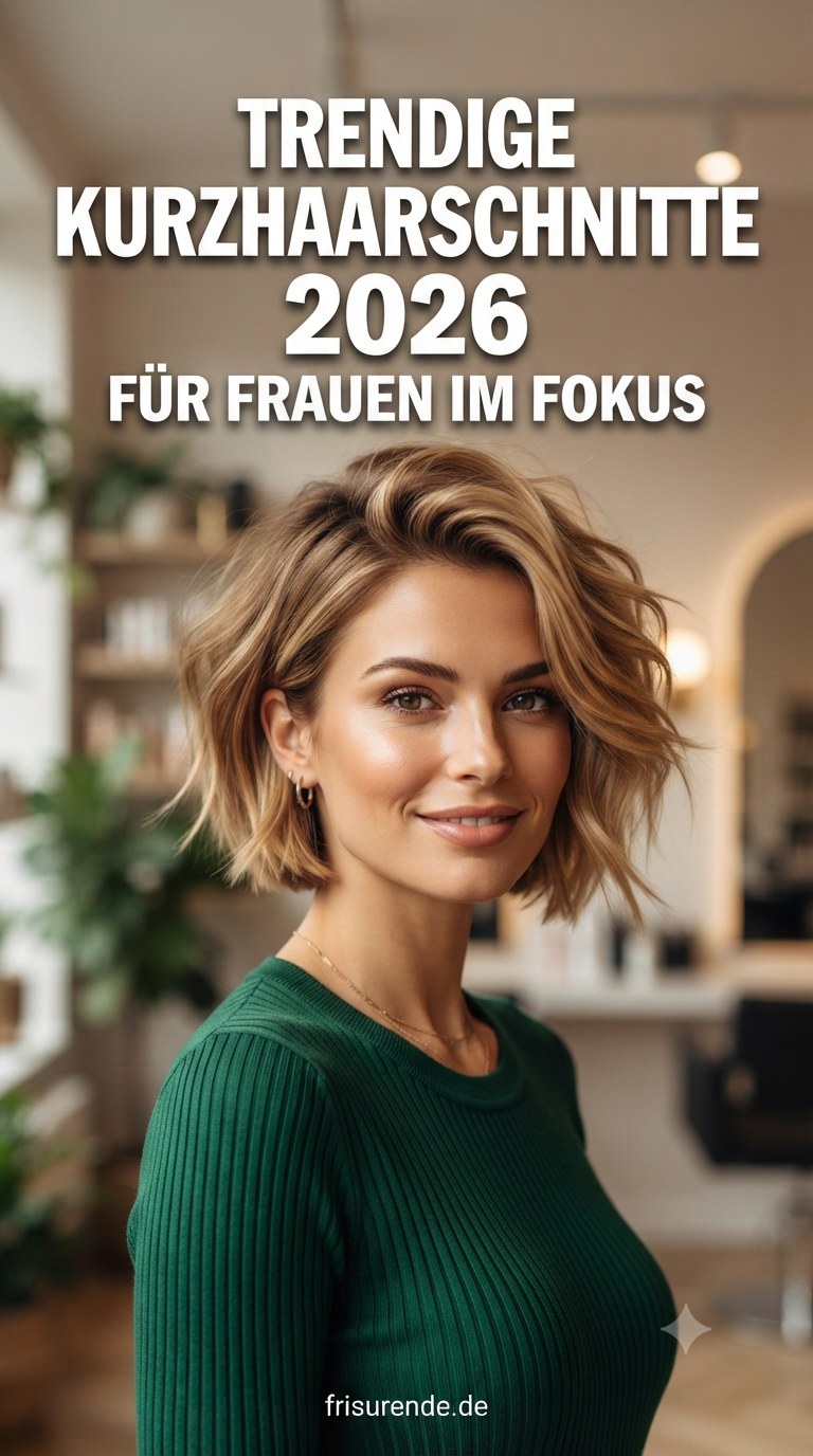 Trendige Kurzhaarschnitte 2026 Für Frauen Im Fokus