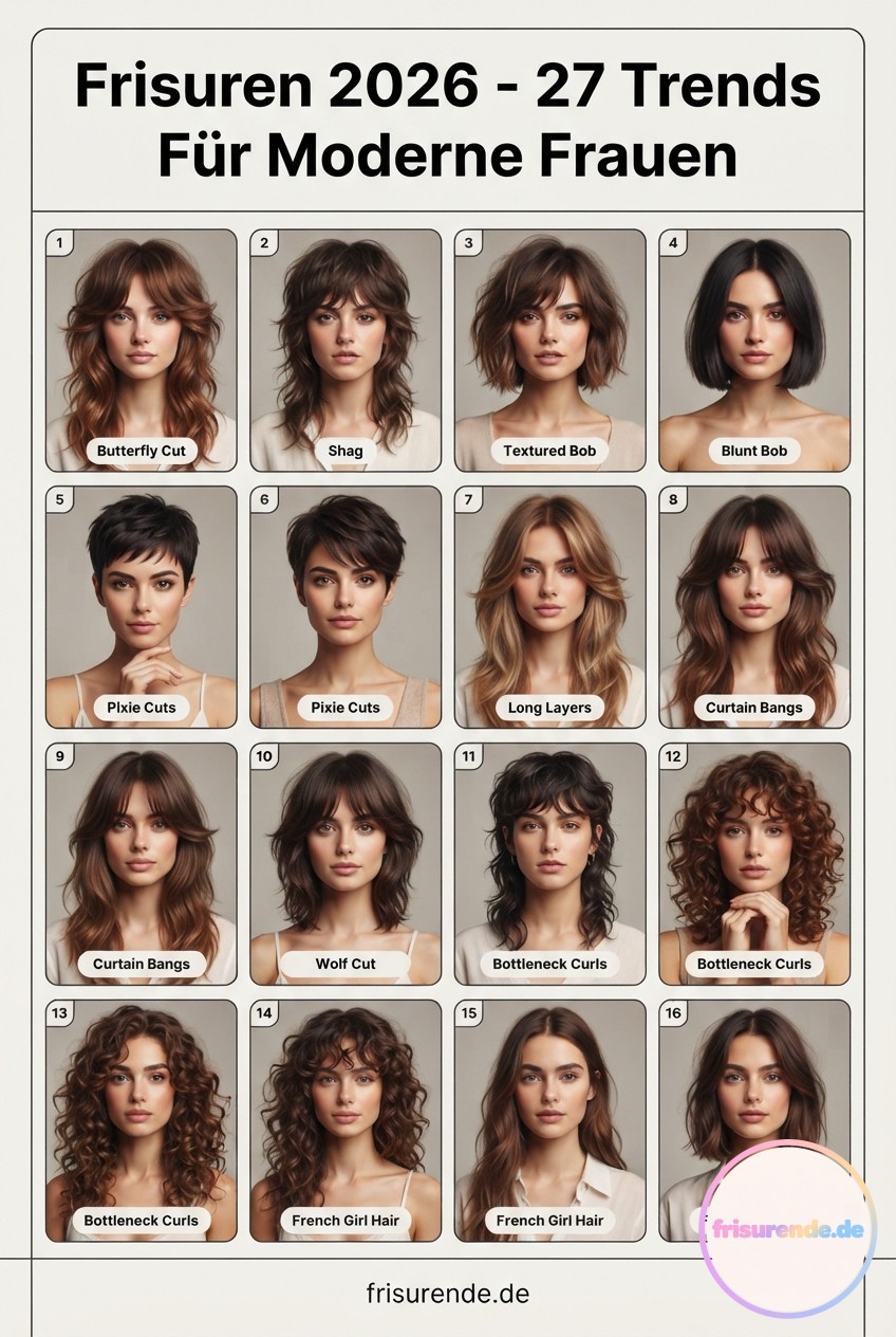 Frisuren 2026 - 27 Trends Für Moderne Frauen