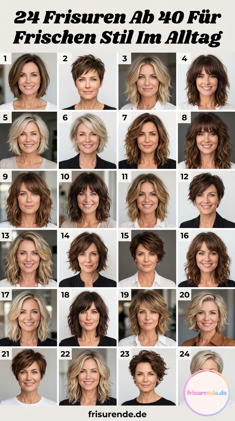24 Frisuren Ab 40 Für Frischen Stil Im Alltag