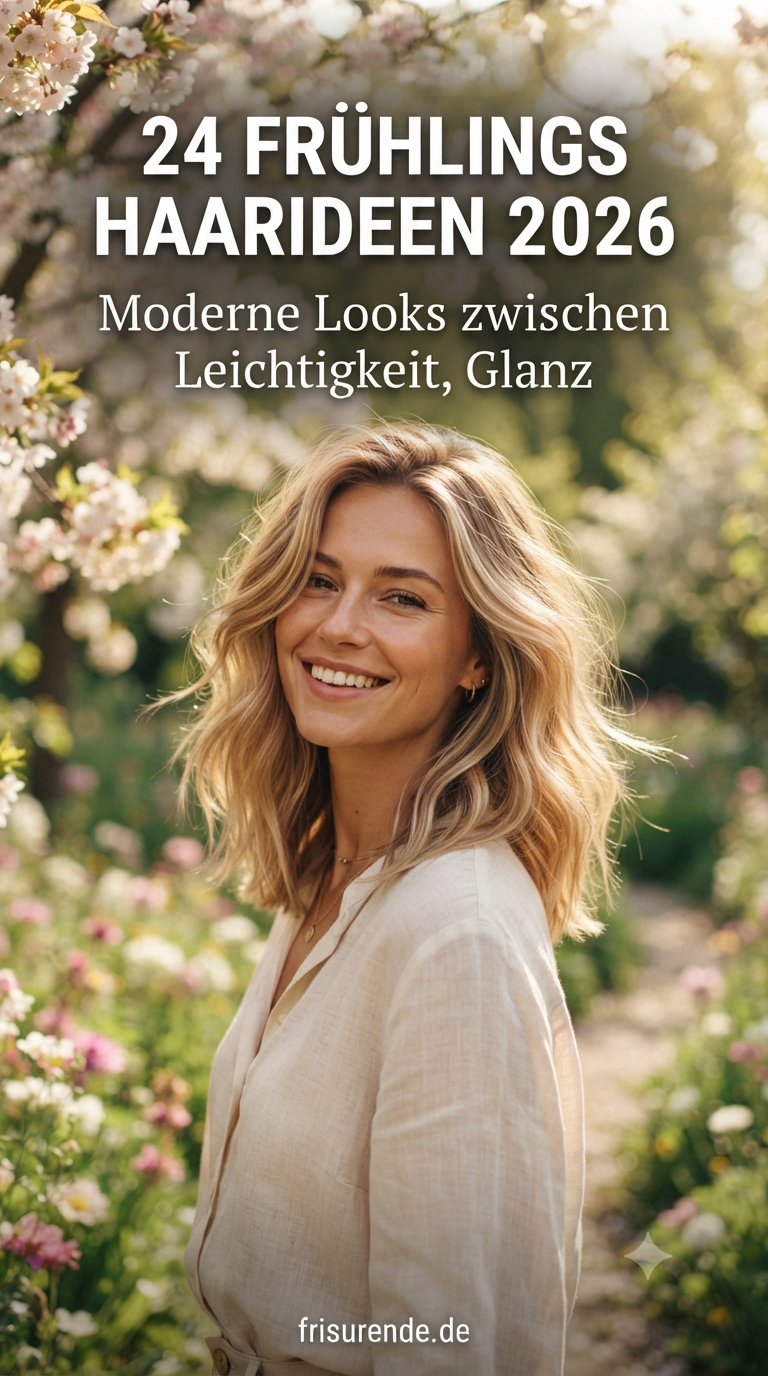 24 Frühlings Haarideen 2026: Moderne Looks zwischen Leichtigkeit, Glanz und natürlicher Eleganz