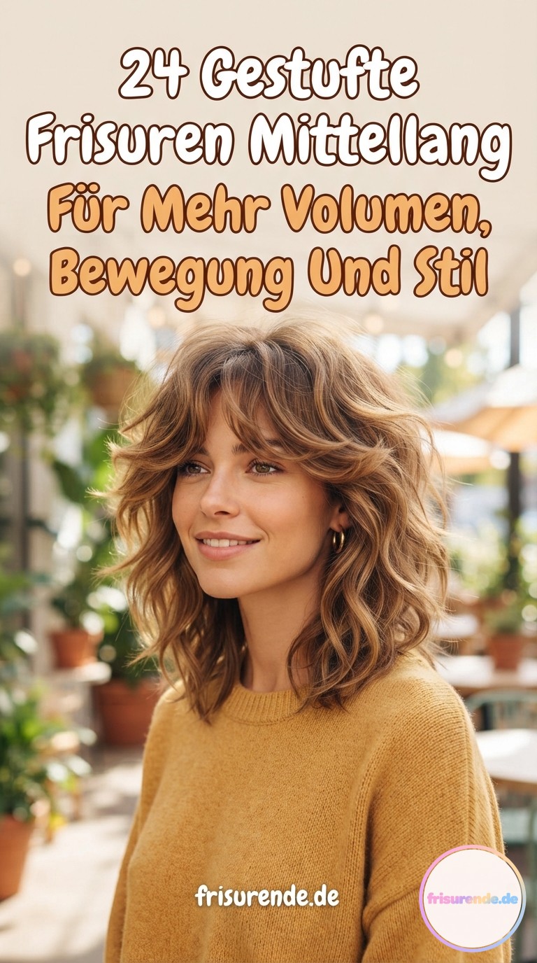 24 Gestufte Frisuren Mittellang Für Mehr Volumen, Bewegung Und Stil