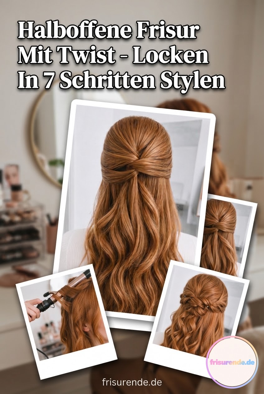 Halboffene Frisur Mit Twist - Locken In 7 Schritten Stylen