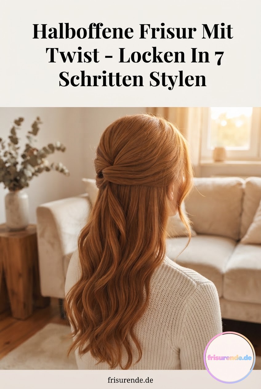 Halboffene Frisur Mit Twist - Locken In 7 Schritten Stylen