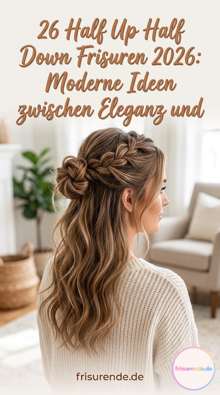 26 Half Up Half Down Frisuren 2026: Moderne Ideen zwischen Eleganz und Alltag