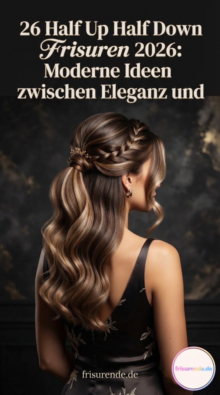 26 Half Up Half Down Frisuren 2026: Moderne Ideen zwischen Eleganz und Alltag