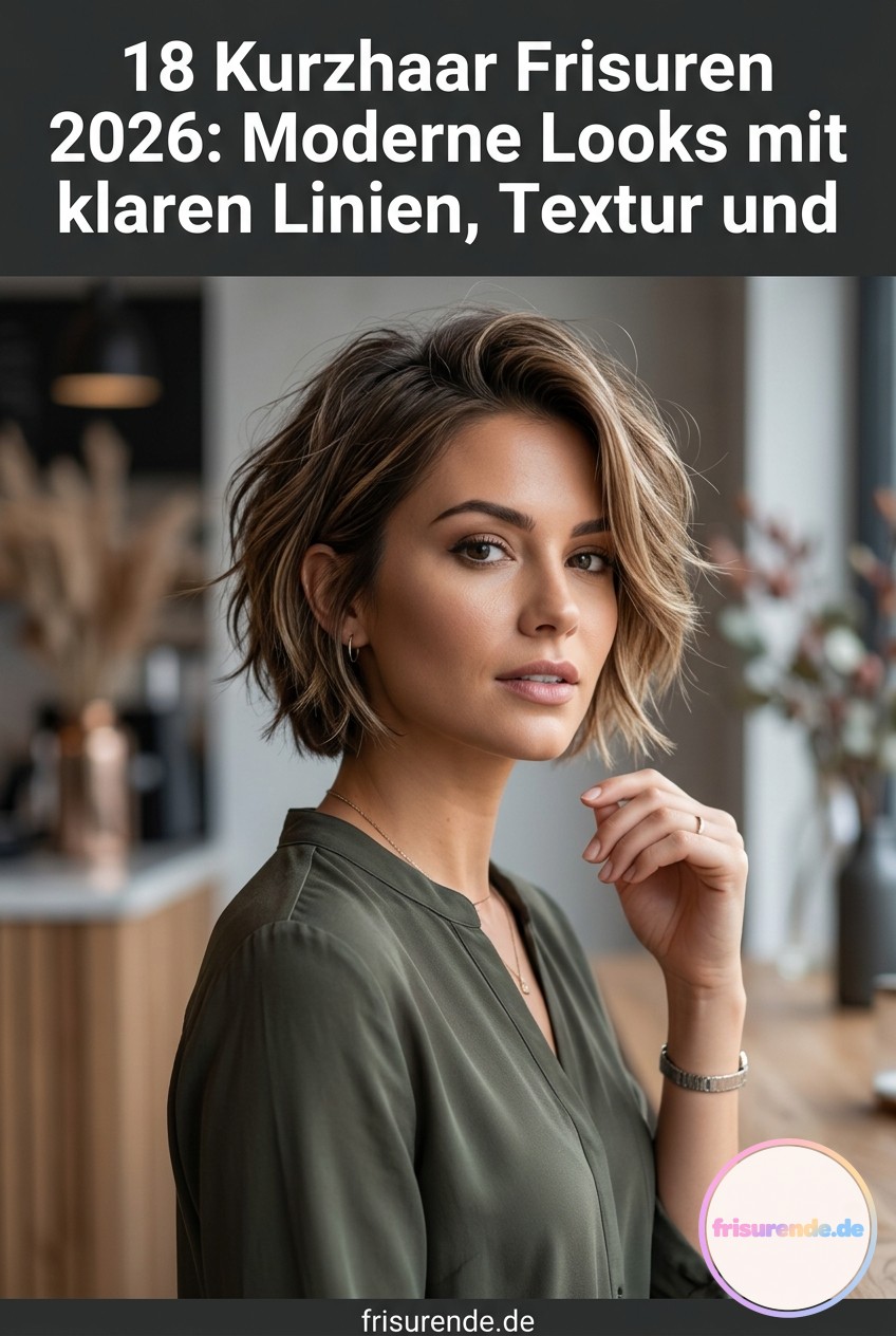 18 Kurzhaar Frisuren 2026: Moderne Looks mit klaren Linien, Textur und Eleganz