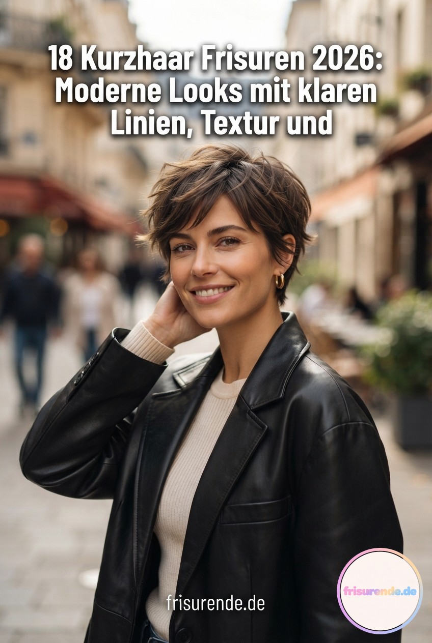18 Kurzhaar Frisuren 2026: Moderne Looks mit klaren Linien, Textur und Eleganz