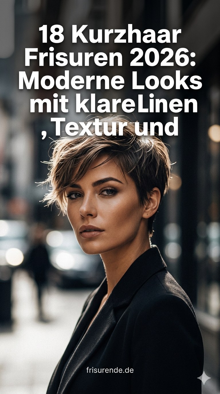 18 Kurzhaar Frisuren 2026: Moderne Looks mit klaren Linien, Textur und Eleganz