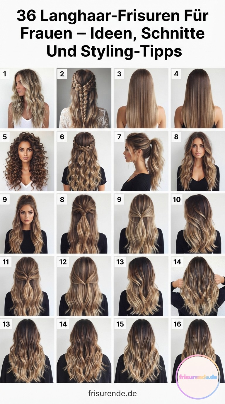 36 Langhaar-Frisuren Für Frauen – Ideen, Schnitte Und Styling-Tipps