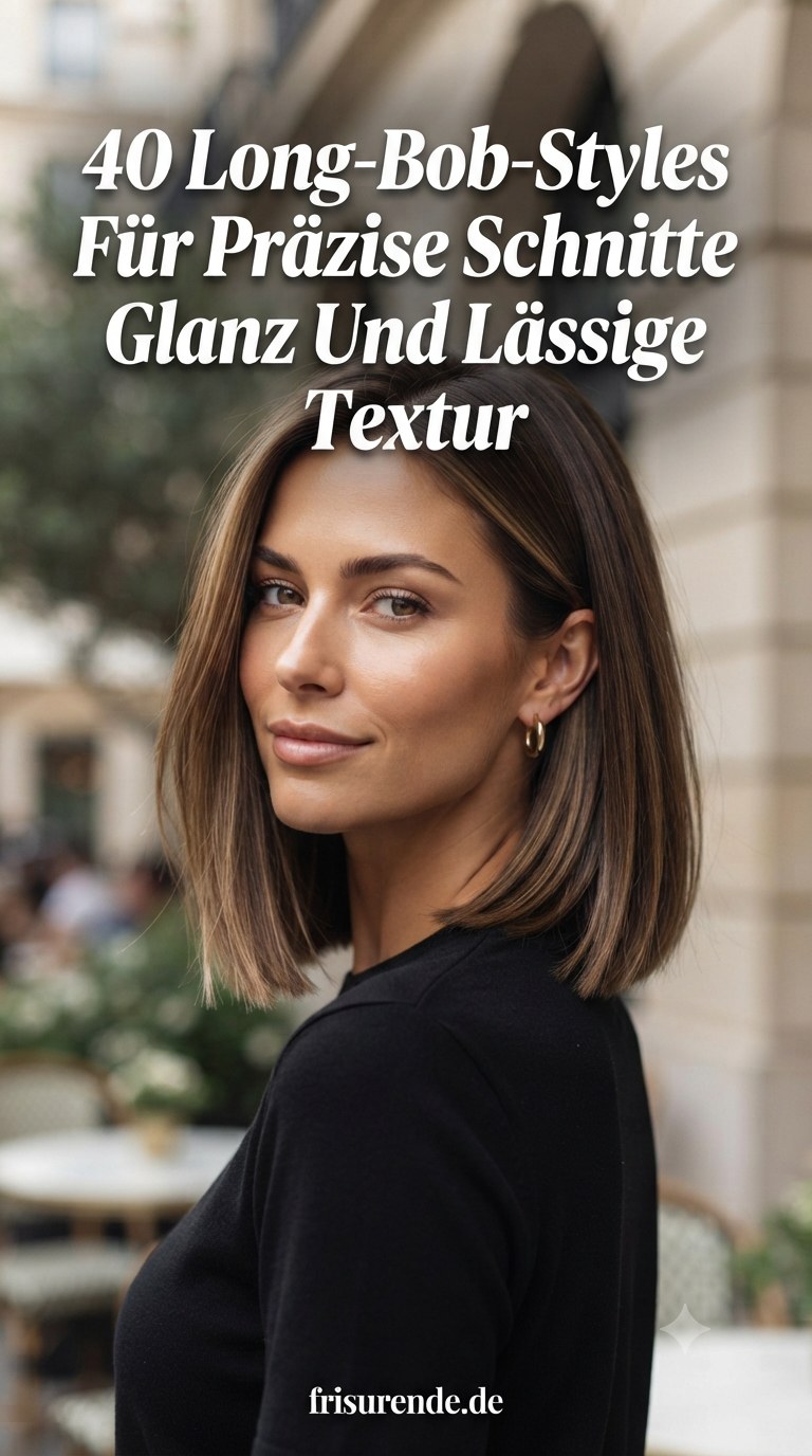 40 Long-Bob-Styles Für Präzise Schnitte Glanz Und Lässige Textur