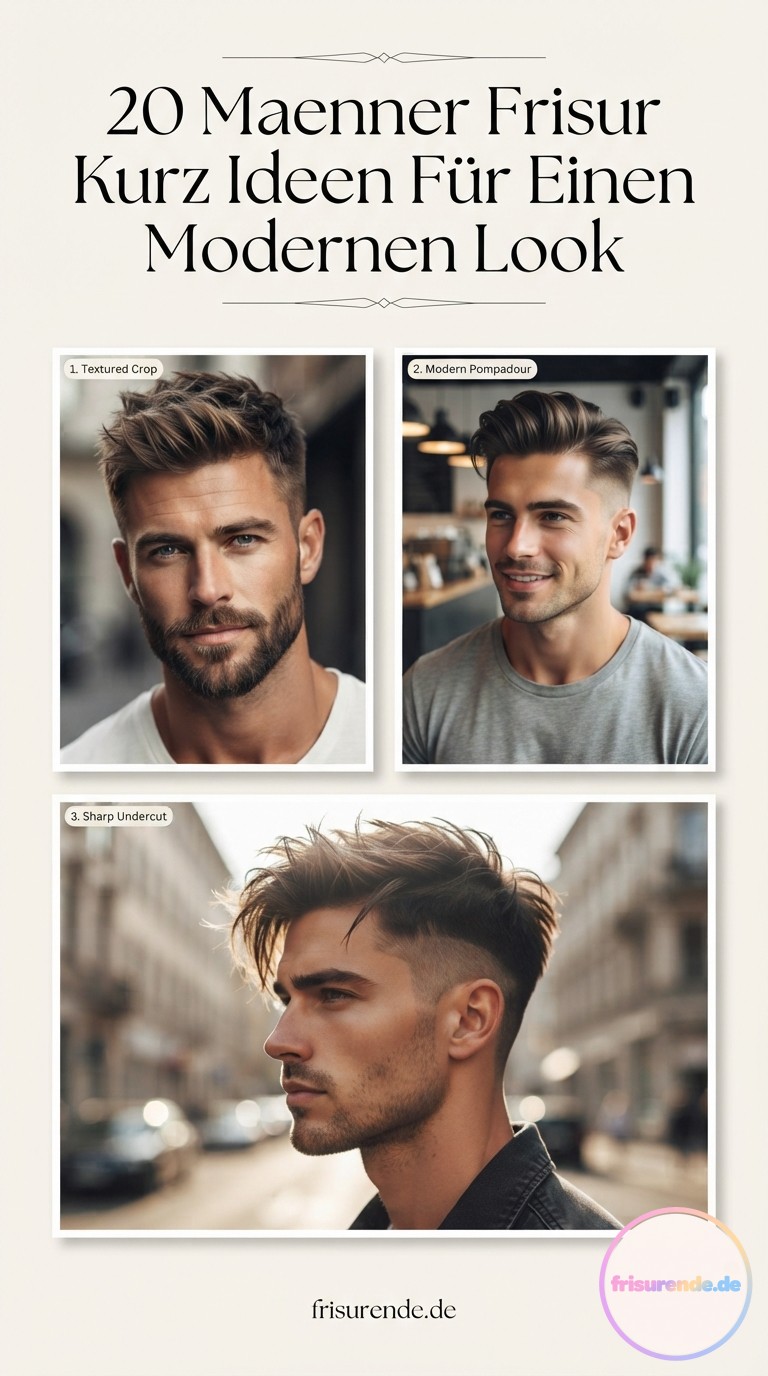 20 Maenner Frisur Kurz Ideen Für Einen Modernen Look