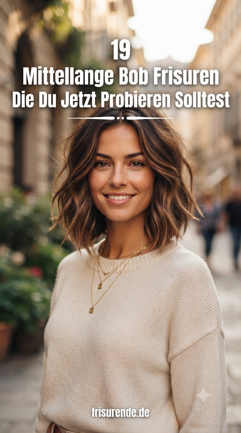 19 Mittellange Bob Frisuren Die Du Jetzt Probieren Solltest