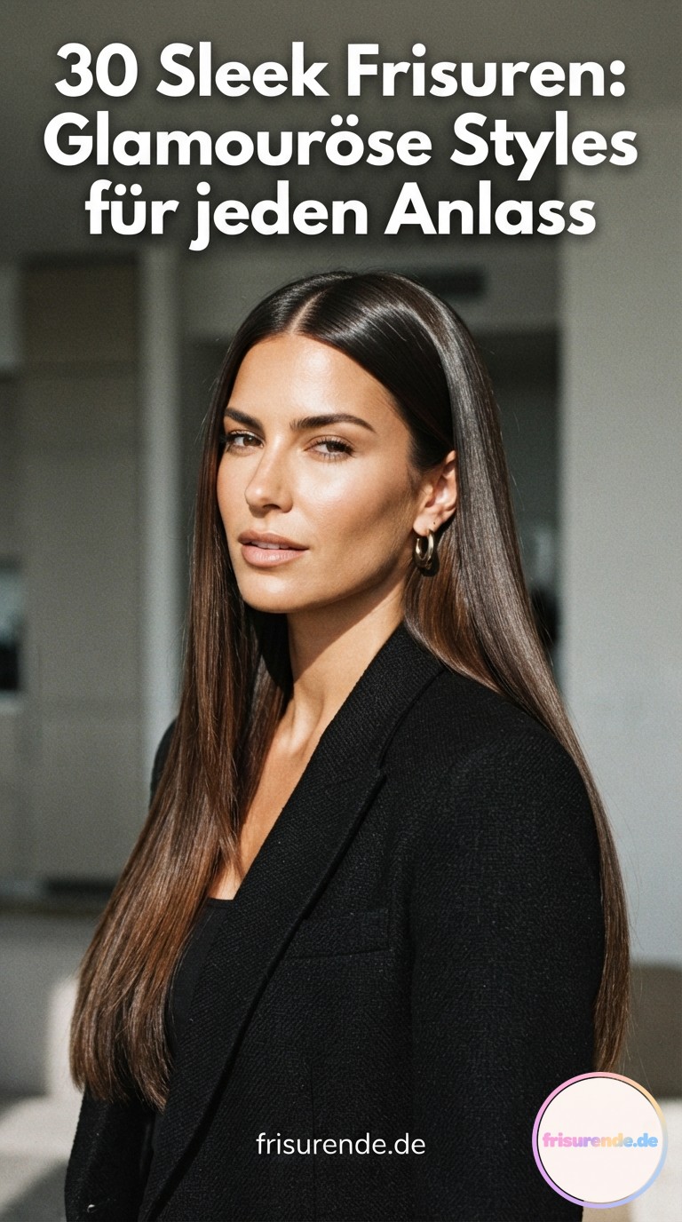 30 Sleek Frisuren: Glamouröse Styles für jeden Anlass
