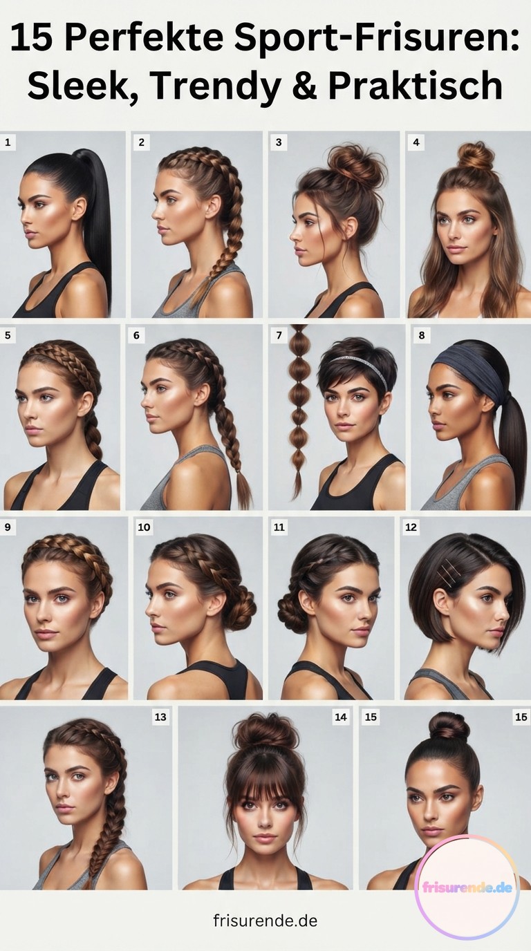 15 Perfekte Sport-Frisuren: Sleek, Trendy & Praktisch