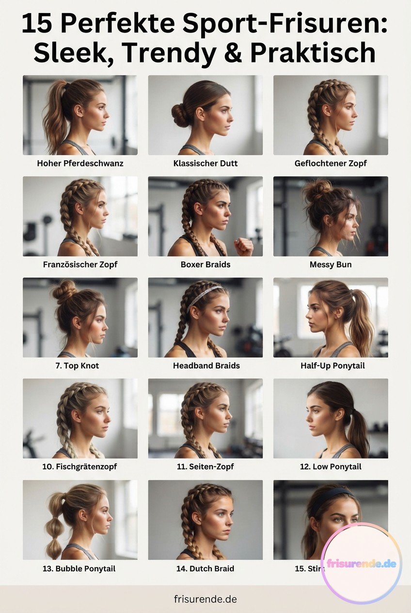 15 Perfekte Sport-Frisuren: Sleek, Trendy & Praktisch