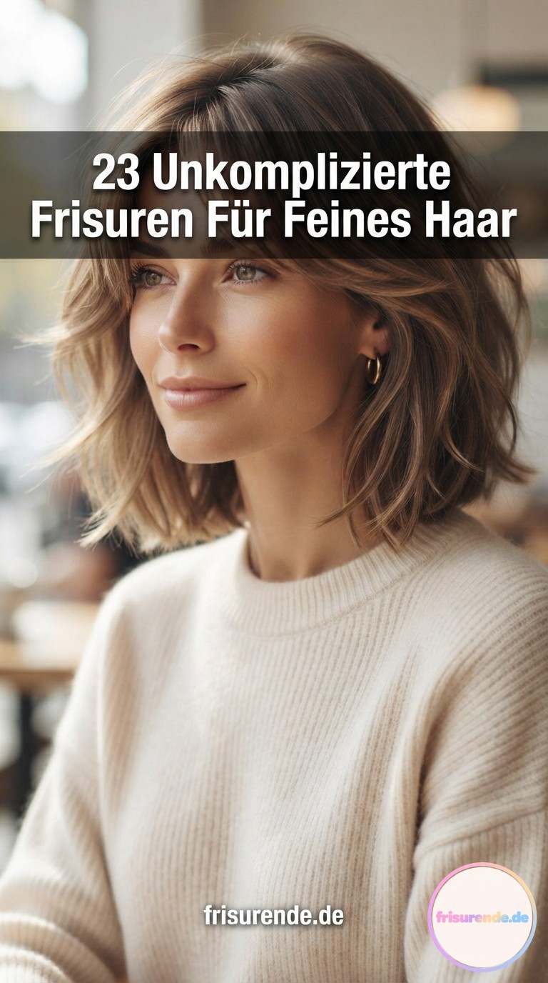 23 Unkomplizierte Frisuren Für Feines Haar