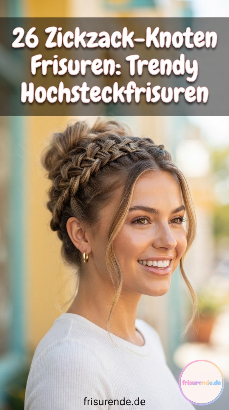 26 Zickzack-Knoten Frisuren: Trendy Hochsteckfrisuren