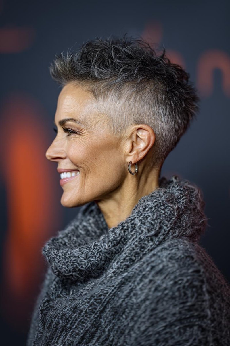 Pixie Cut mit Undercut ab 50